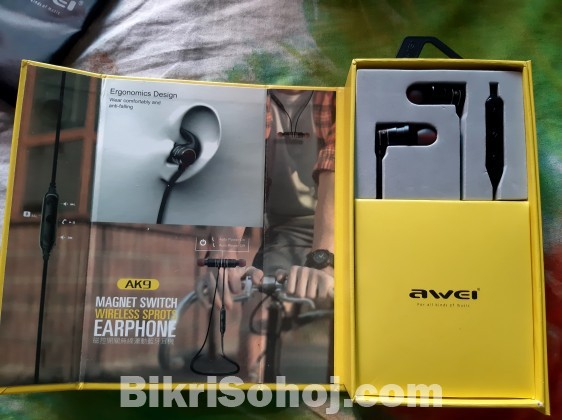 Awei AK9 Wireless Sports Bluetooth Earphone
